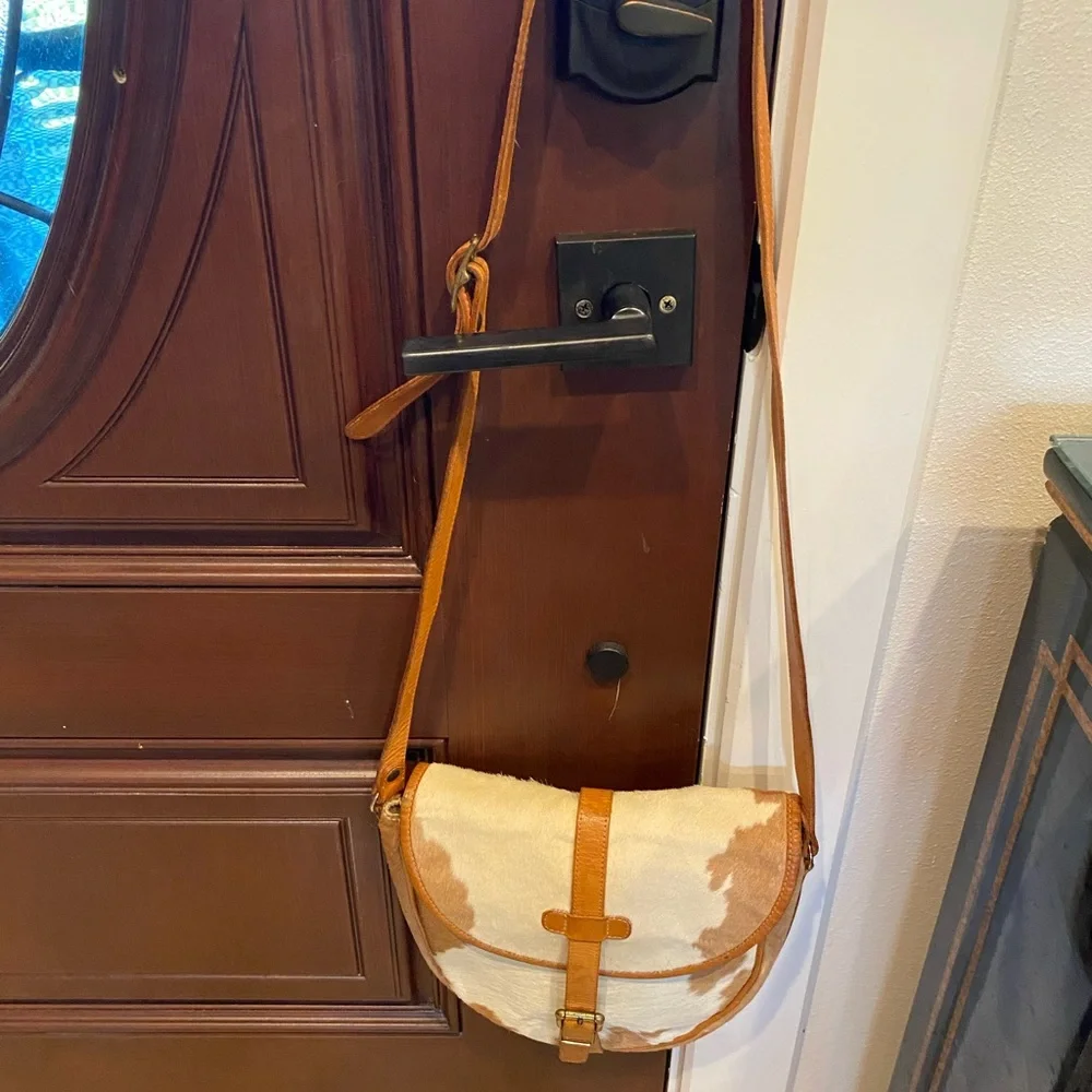KATHERINE WARD VINTAGE CALF HAIR CROSSBODY